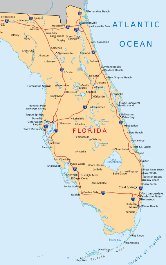 Mietwagen Tour durch Florida